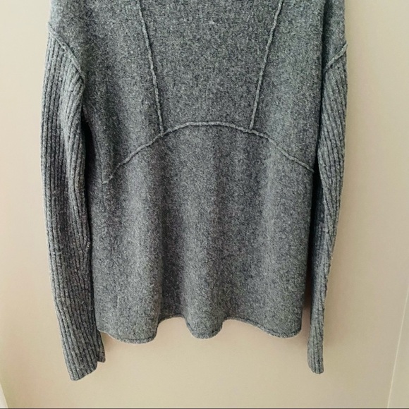 Free People Cascade Sweater Gray Sz Medium - Picture 9 of 12